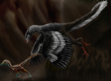 Recreación artística del Archaeopteryx.