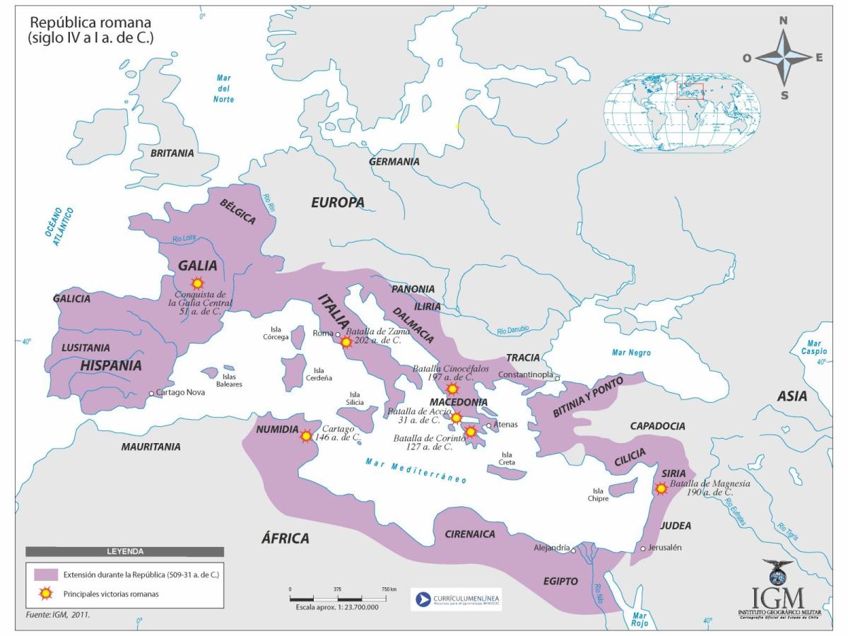 Expansión romana en los extremos del Mediterráneo